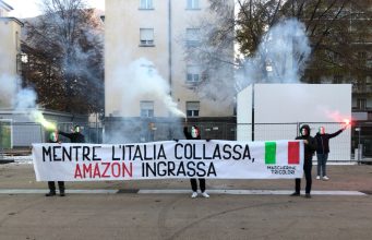 L’Italia si rivolta contro Amazon, protesta delle Mascherine Tricolori anche a Bolzano